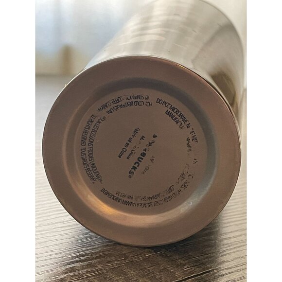 Starbucks Tumbler Silver Polka Dots Cold Cup 24 oz. Venti 2018 - Picture 4 of 8